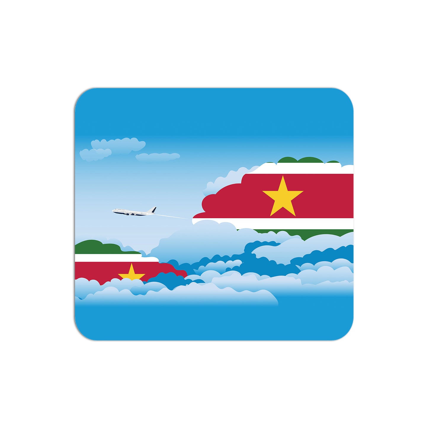 Suriname Day Clouds Mouse pad