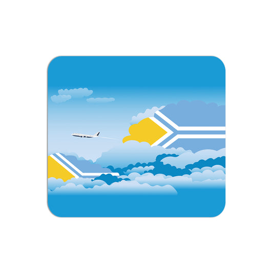 Tuva Airplane Airport Flight Day Clouds Mousepad