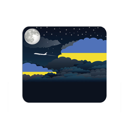 Ukraine Airplane Airport Flight Night Clouds Mousepad