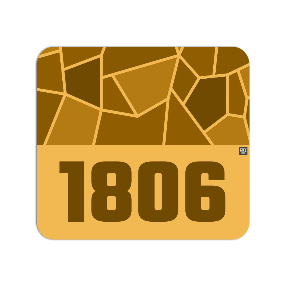 1806 Year Mouse pad (Golden Yellow)