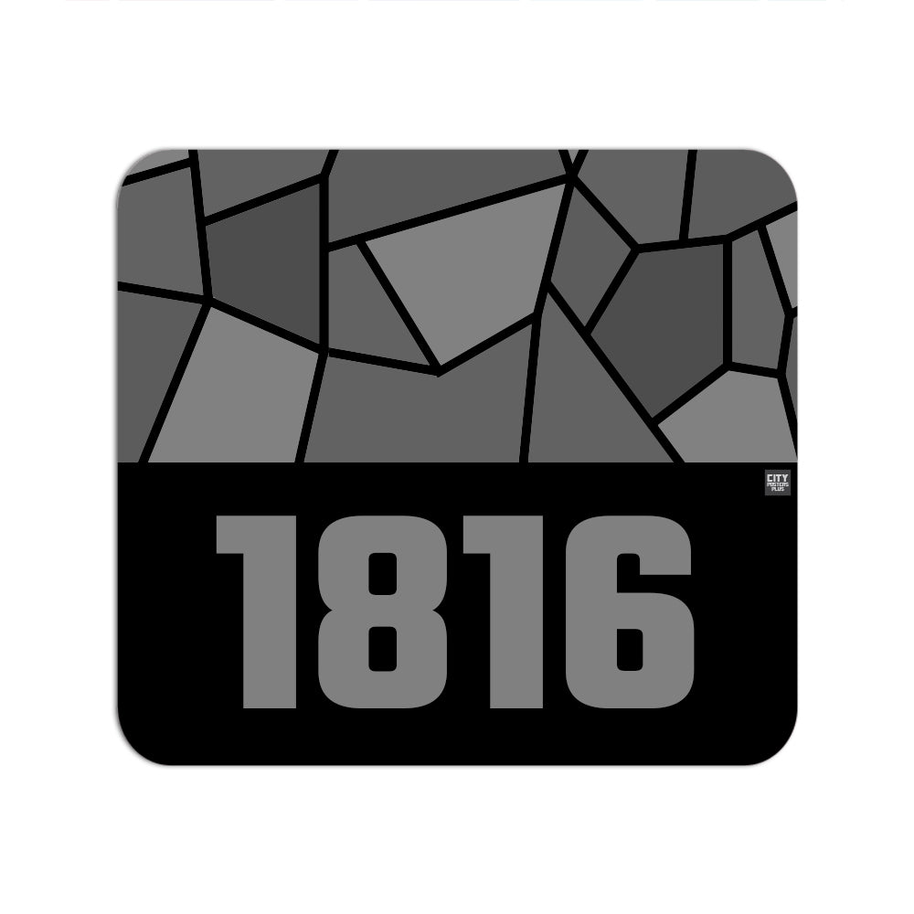 1816 Year Mouse pad (Black)