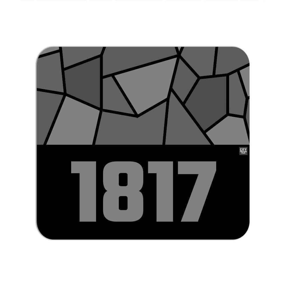 1817 Year Mouse pad (Black)