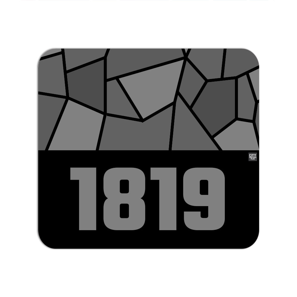 1819 Year Mouse pad (Black)