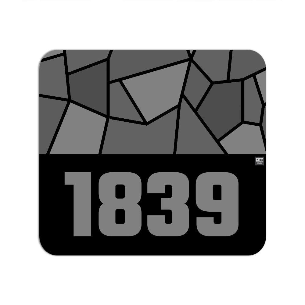 1839 Year Mouse pad (Black)