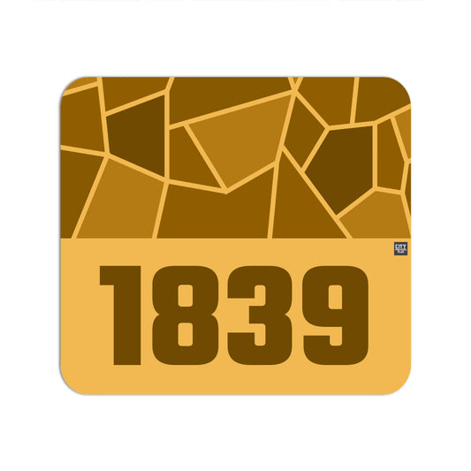 1839 Year Mousepad (Golden Yellow)