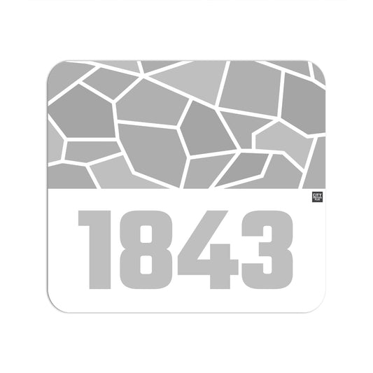1843 Year Mousepad (White)