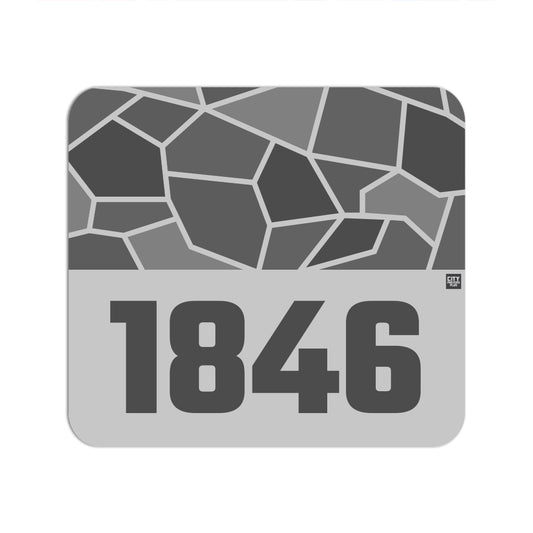 1846 Year Mousepad (Melange Grey)