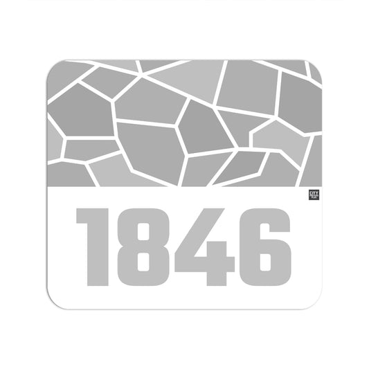 1846 Year Mousepad (White)