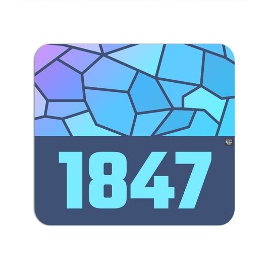 1847 Year Mousepad (Navy Blue)
