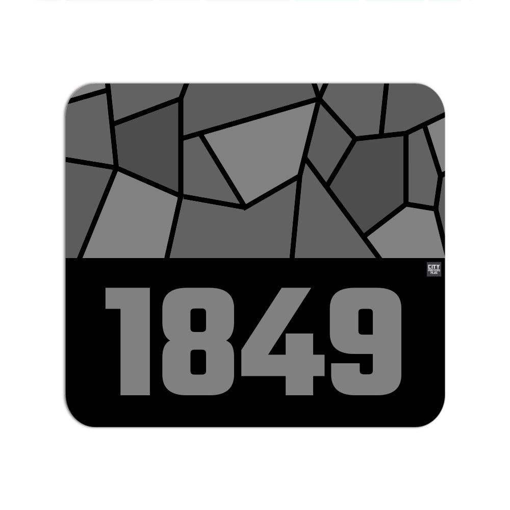 1849 Year Mouse pad (Black)