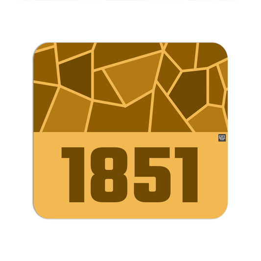 1851 Year Mousepad (Golden Yellow)