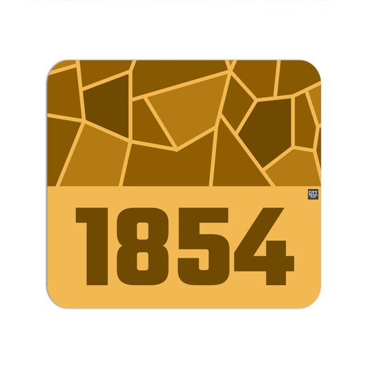 1854 Year Mousepad (Golden Yellow)