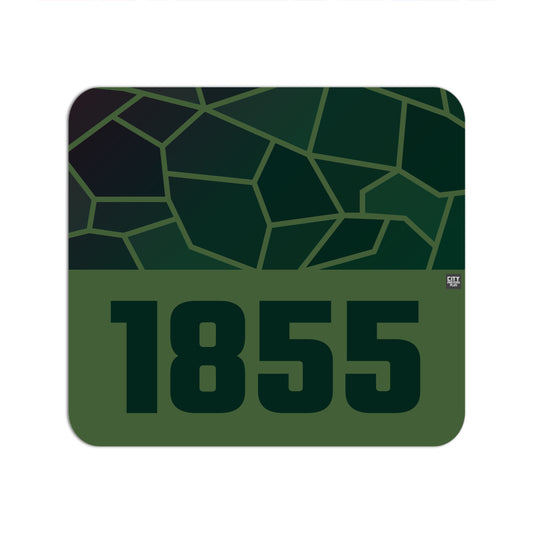 1855 Year Mousepad (Olive Green)