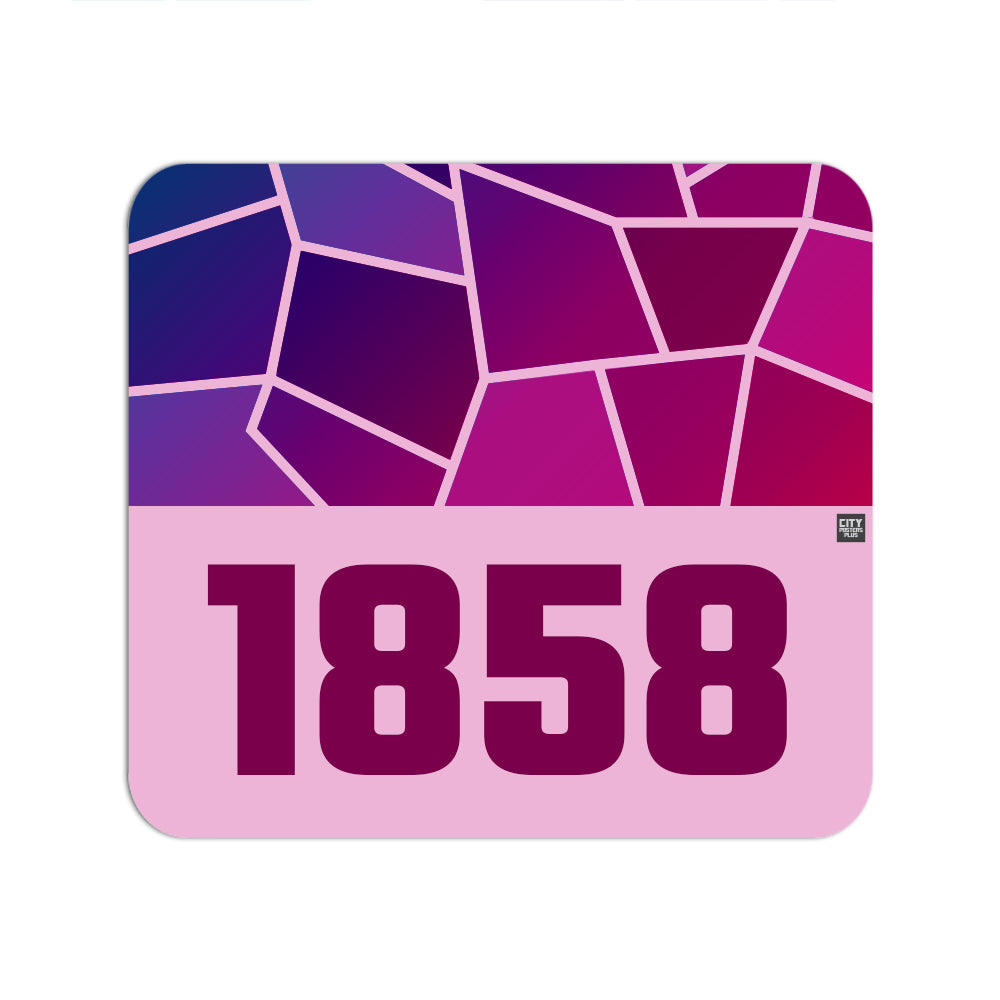 1858 Year Mouse pad (Light Pink)