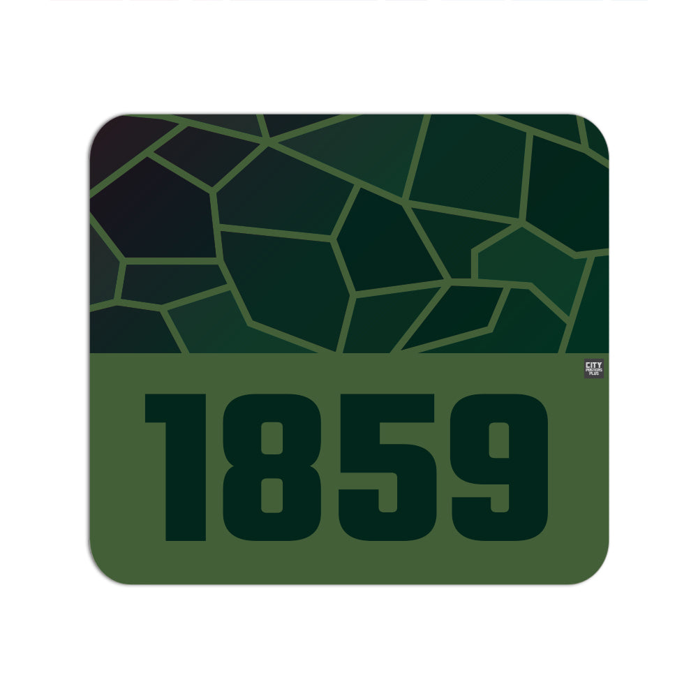 1859 Year Mouse pad (Olive Green)