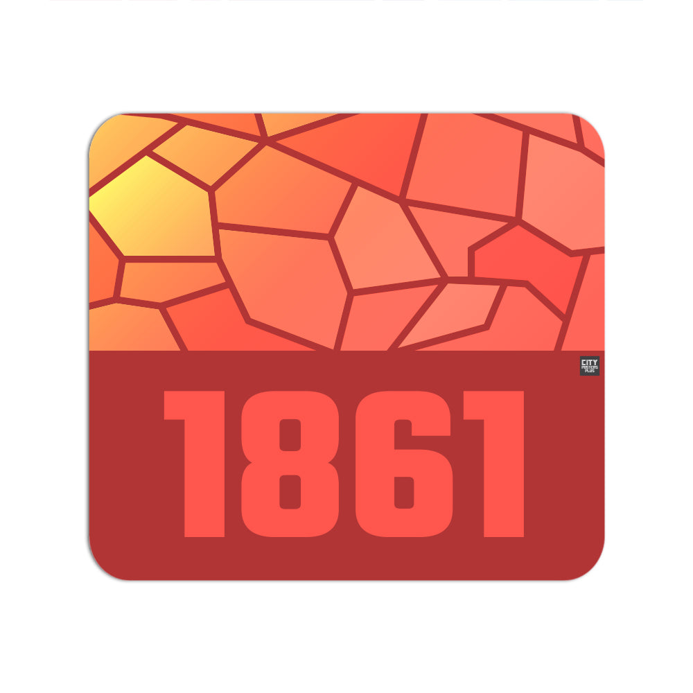 1861 Year Mouse pad (Red)