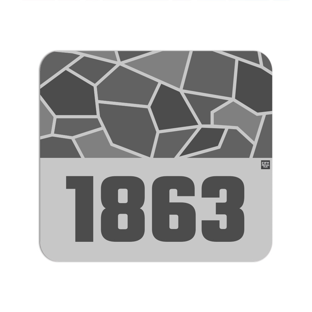 1863 Year Mouse pad (Melange Grey)