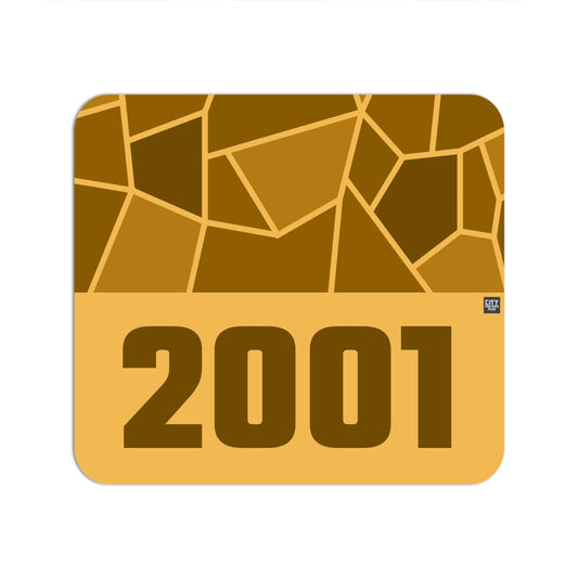 2001 Year Mousepad (Golden Yellow)