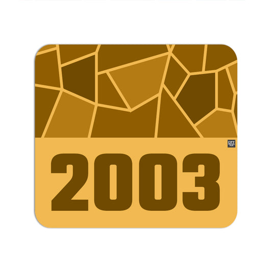 2003 Year Mousepad (Golden Yellow)