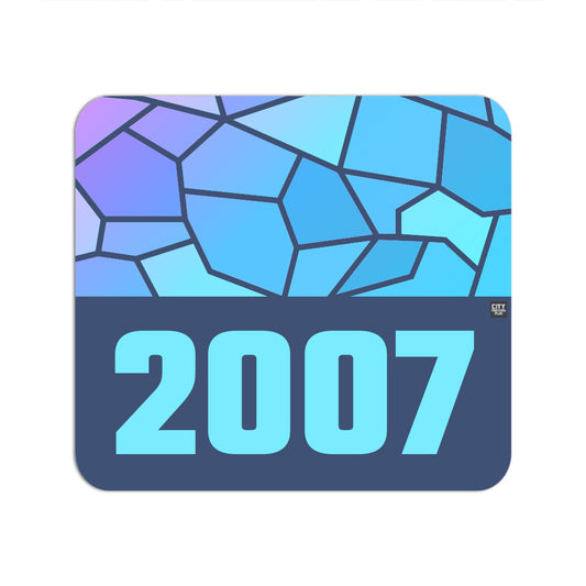 2007 Year Mousepad (Navy Blue)
