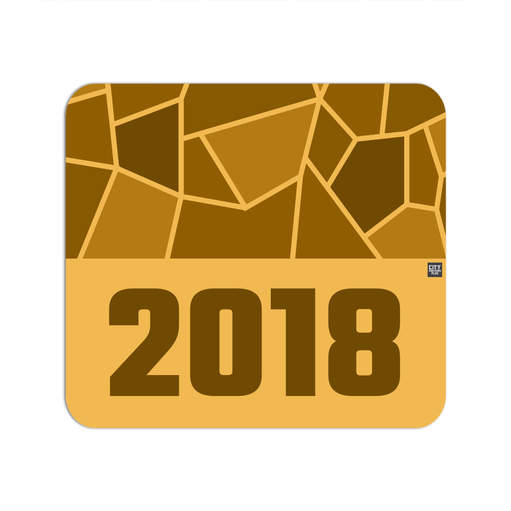 2018 Year Mousepad (Golden Yellow)