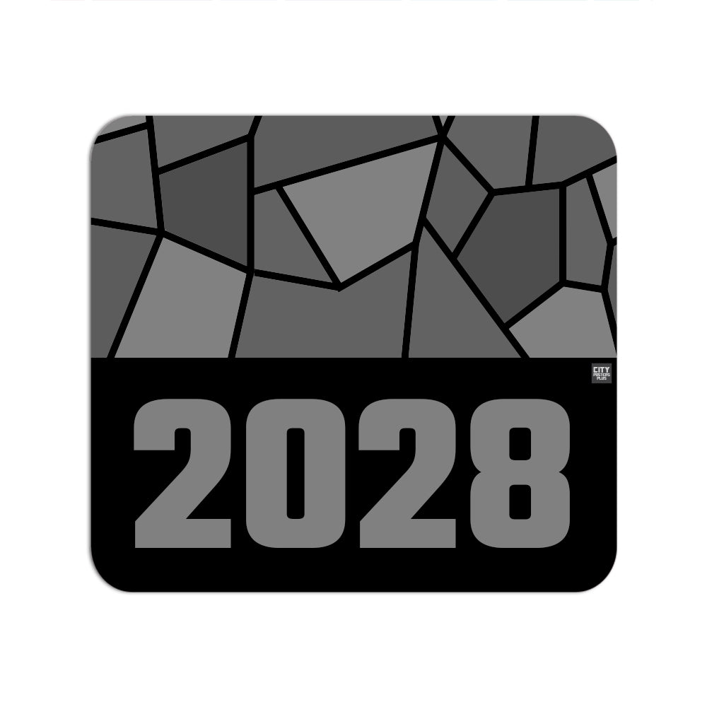 2028 Year Mousepad (Black)