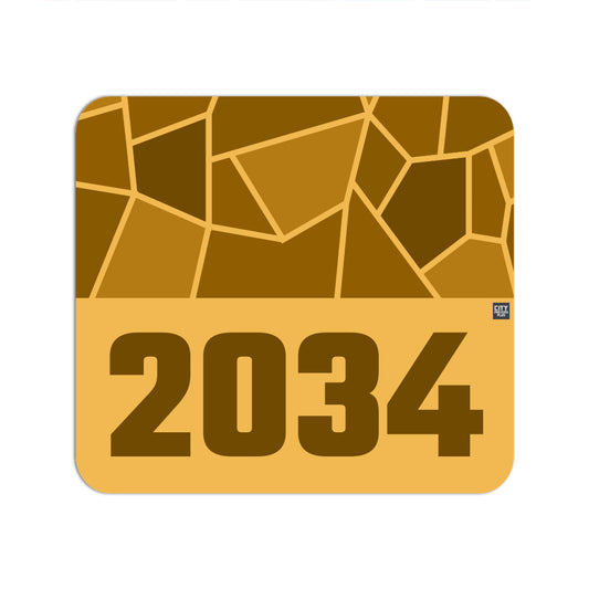 2034 Year Mousepad (Golden Yellow)