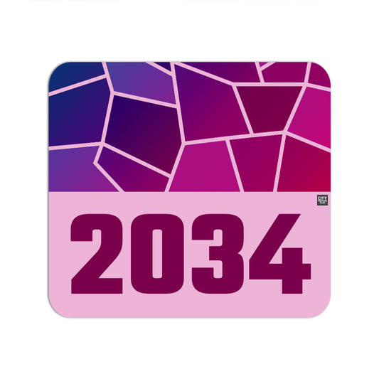 2034 Year Mousepad (Light Pink)