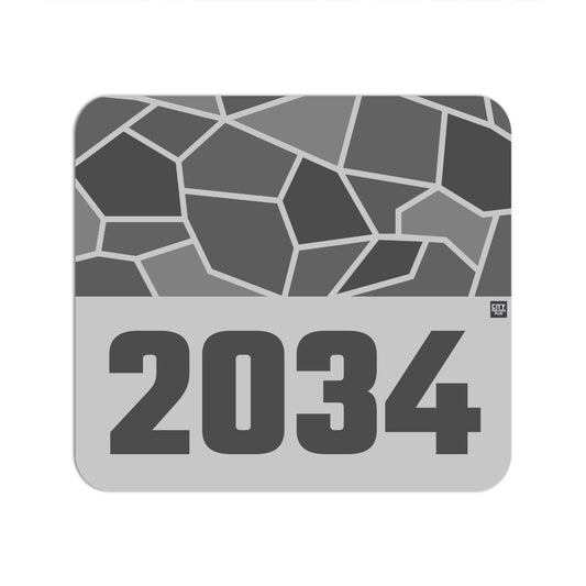 2034 Year Mousepad (Melange Grey)