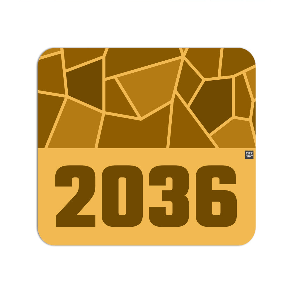 2036 Year Mousepad (Golden Yellow)