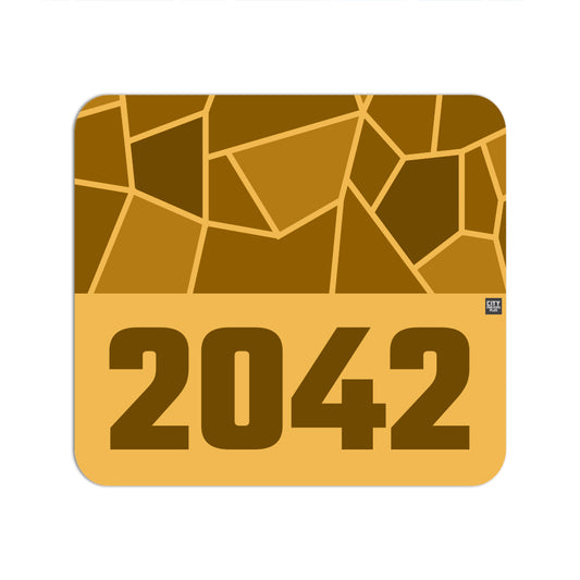 2042 Year Mousepad (Golden Yellow)