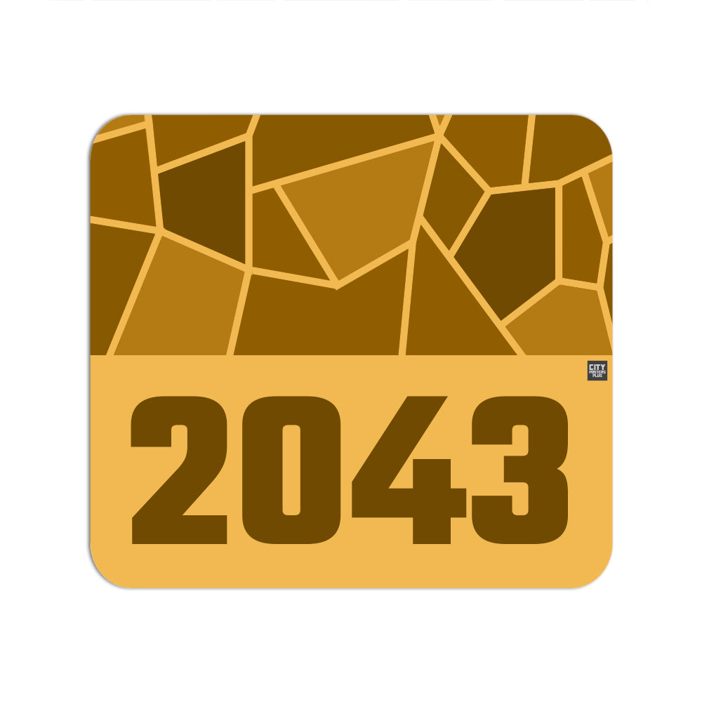 2043 Year Mousepad (Golden Yellow)