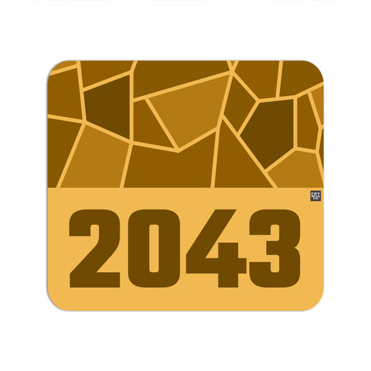2043 Year Mousepad (Golden Yellow)
