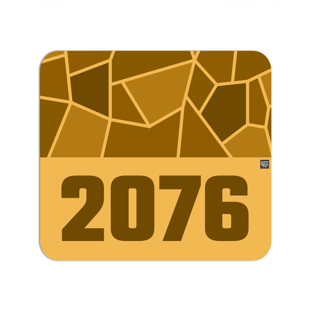 2076 Year Mousepad (Golden Yellow)