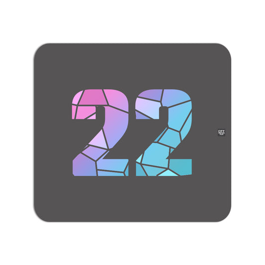 22 Number Mousepad (Charcoal Grey)