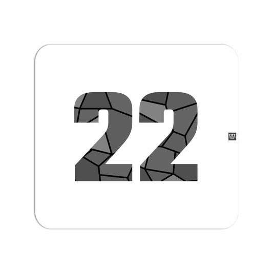 22 Number Mousepad (White)