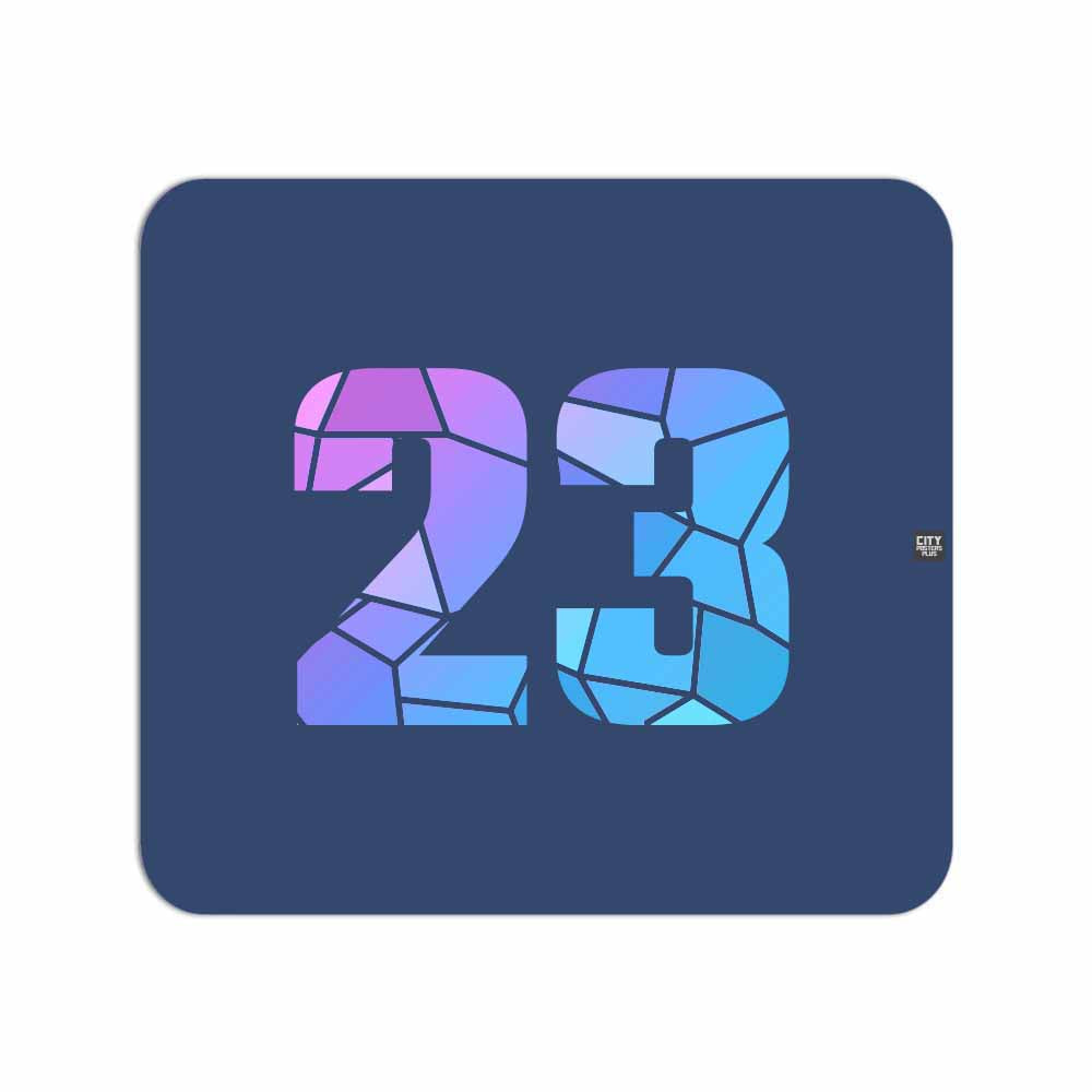 23 Number Mouse pad (Navy Blue)