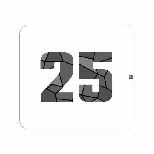 25 Number Mousepad (White)