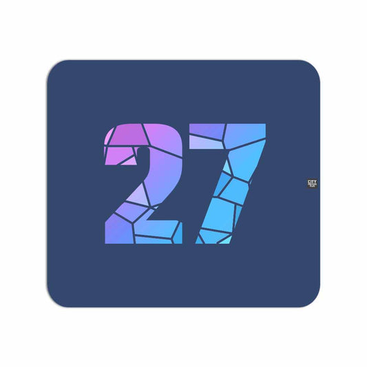 27 Number Mousepad (Navy Blue)