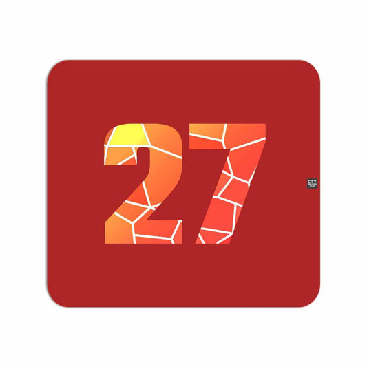 27 Number Mousepad (Red)