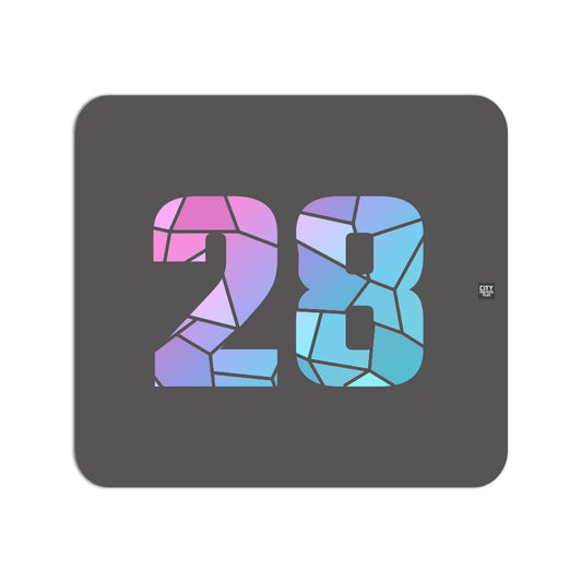 28 Number Mousepad (Charcoal Grey)