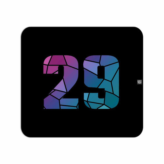 29 Number Mousepad (Black)