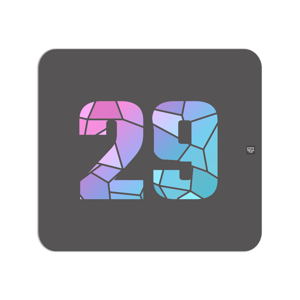 29 Number Mouse pad (Charcoal Grey)