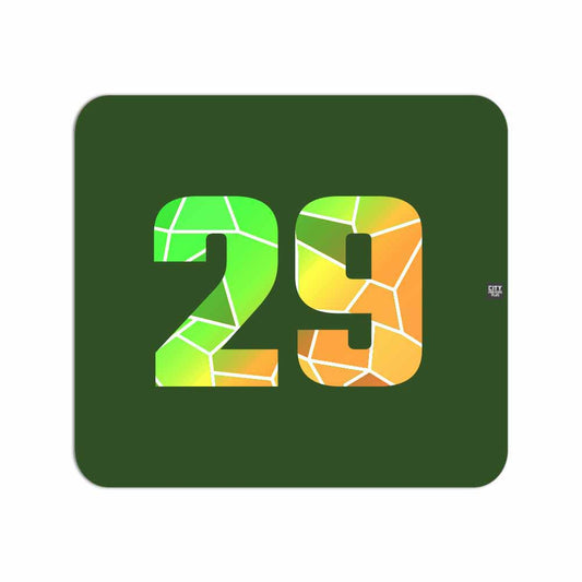 29 Number Mousepad (Olive Green)