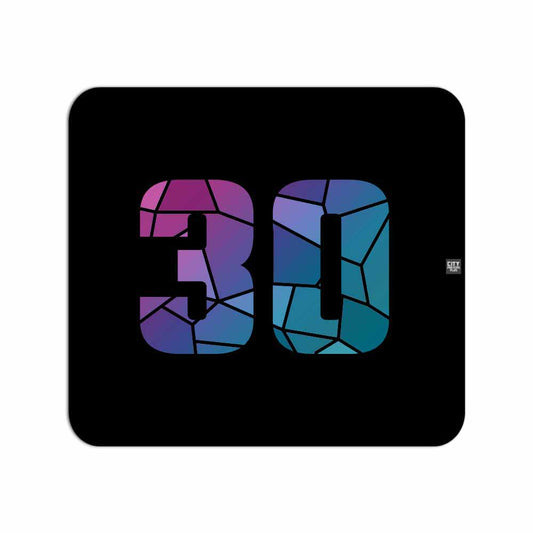30 Number Mousepad (Black)