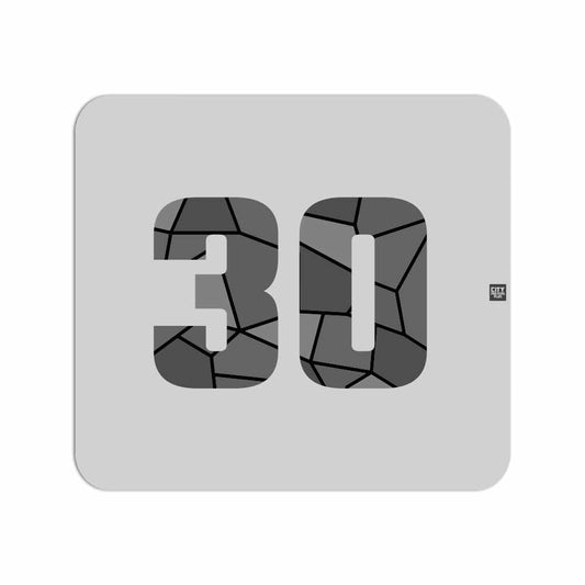 30 Number Mousepad (Melange Grey)