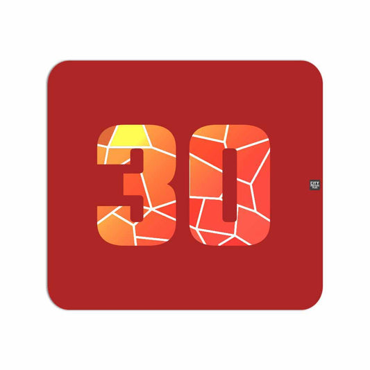 30 Number Mousepad (Red)