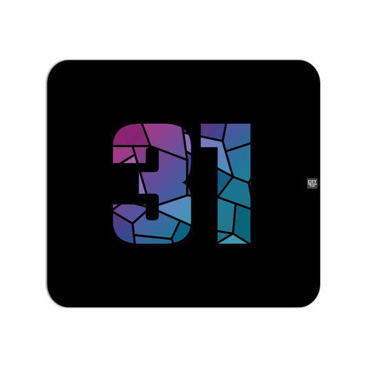 31 Number Mousepad (Black)