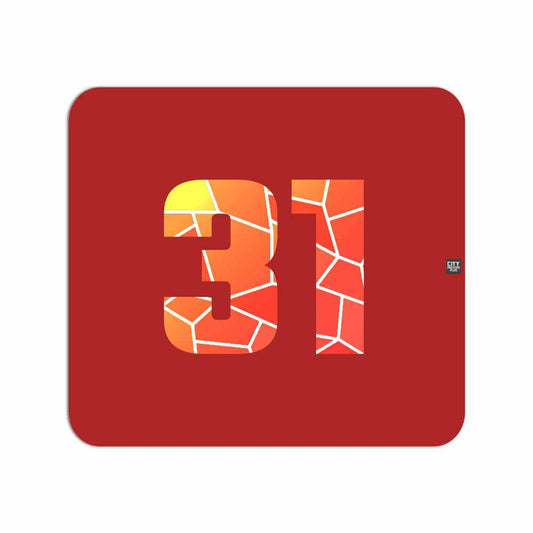 31 Number Mousepad (Red)