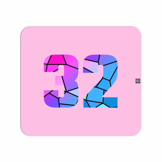 32 Number Mousepad (Light Pink)